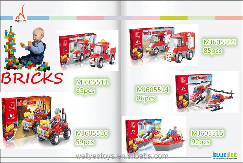 Brand new plastic building blocks toys for kids with high quality