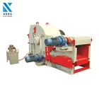 Big automatic forest king wood chipper with conveyor belt made in china