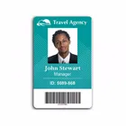 Customized design free sample plastic /transparent PVC clear photo ID business card