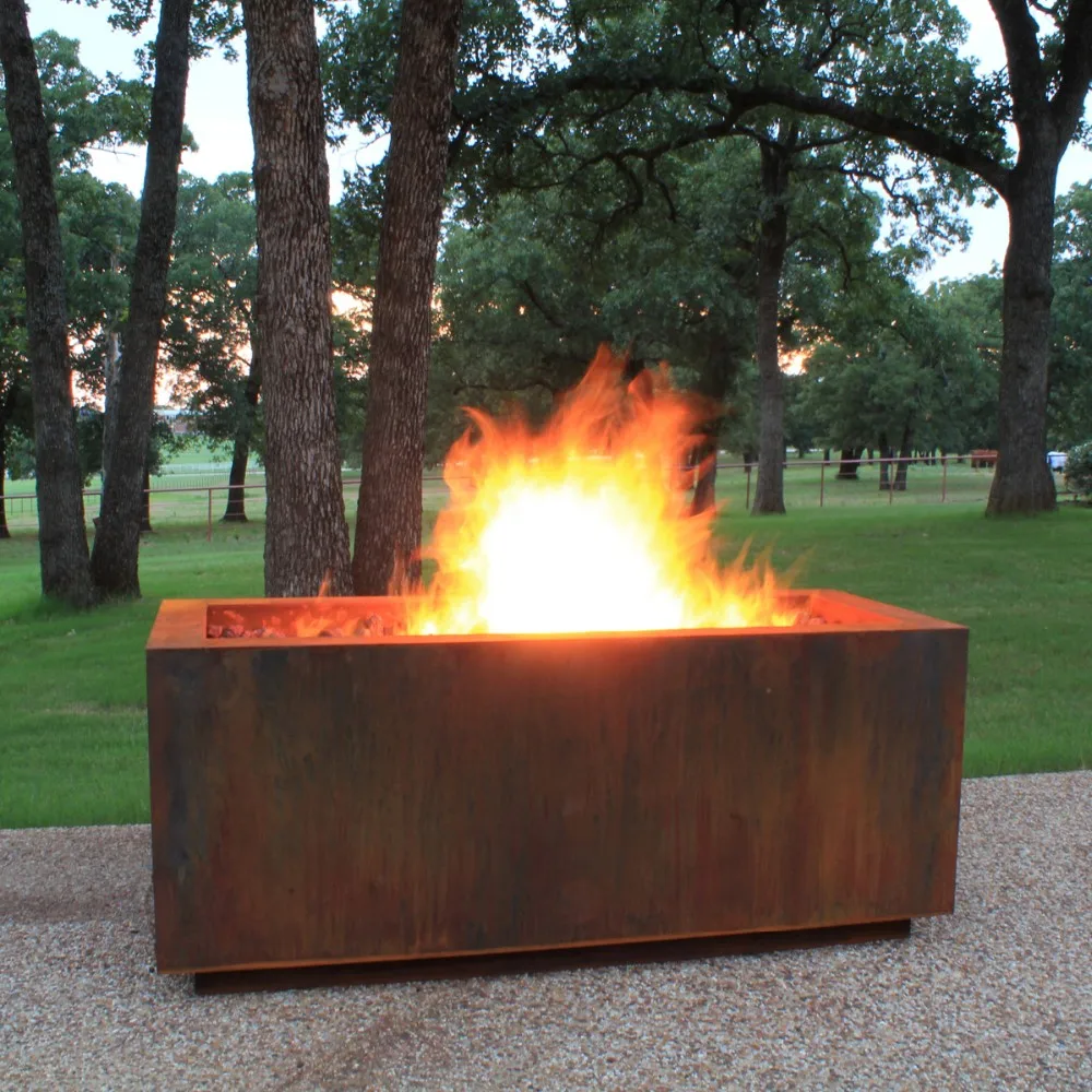 Rusty Corten Steel Large Outdoor Firepits Buy High Quality Large Fire