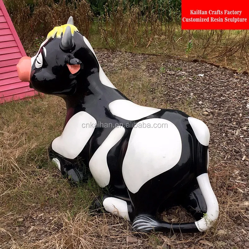 plastic cow statue