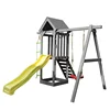 /product-detail/garden-outdoor-wooden-kids-swing-and-slide-with-plastic-accessories-612428380.html
