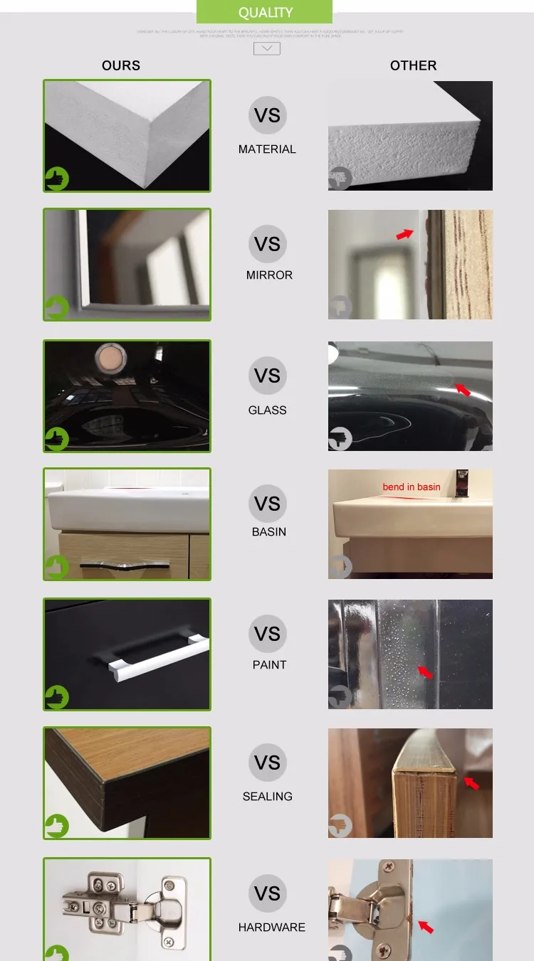 Hangzhou-armario Curvo Con Espejo Led,Mueble De Baño De Mdf Blanco