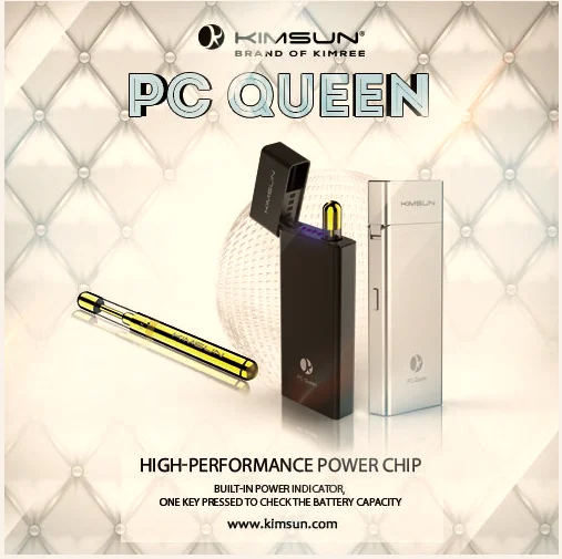 kimree pc queen vape pen rechargeable e-cigarette with pcc mod