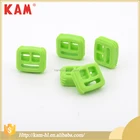 Functional design green plastic cord end for garment cap