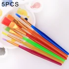 5 pcs paint artist brushes set for watercolor acrylic and oil painting