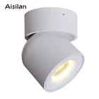Aisilan Adjustable LED single spot light 9W 7W COB Rotatable surface mounted LED spotlight