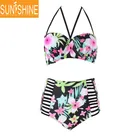 Women's Retro High Waist Bikini Swimwear Plus Size