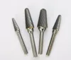 L type 1/4 inch or 6mm metric shank tungsten carbide file