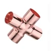 Best sale refrigeration fittings copper cross connection pipe joint