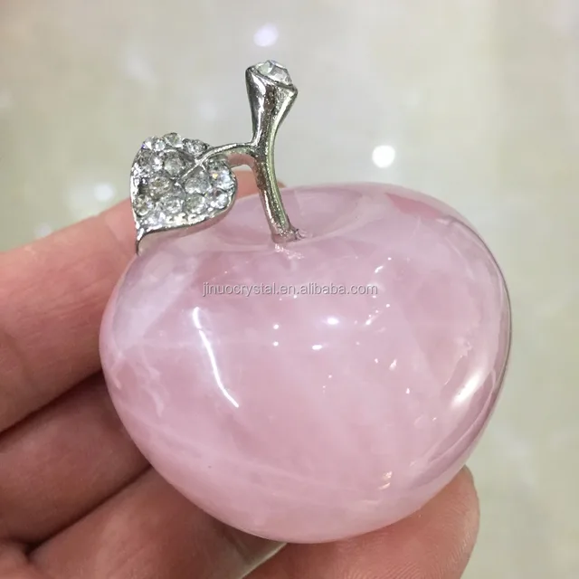natural rose crystal apple beautiful christmas gifts crystal