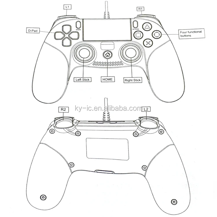 ps4 控制器的 ps4 远程游戏的新设计 usb