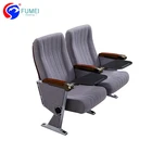 Folding School Student Auditorium Seating, General Use Auditorium Chair School Furniture, Hardwood Auditorium Seating