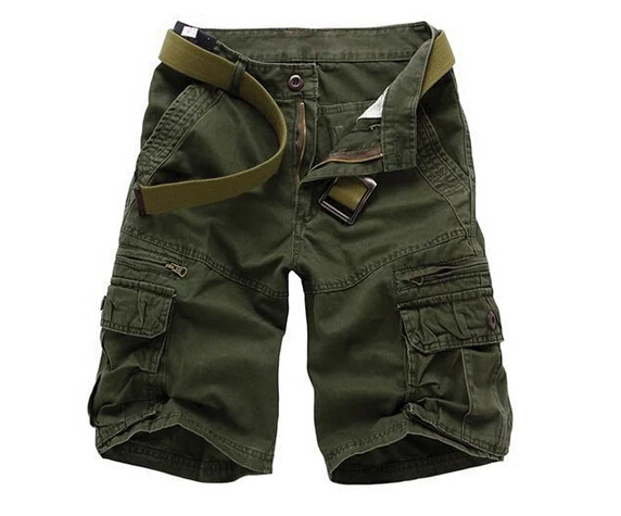 Mens Fashion Mma Short 2015 Summer Beach Camouflage Multi Pocket Trousers Man's Brand Army Cargo Casual Bermuda Shorts ZHZ1668