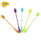 Portable Kids Sports Silicone Soft Water Thin Baby Milk Feeding Bottle Cleaning Long Hand Brush Kit