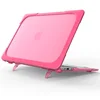 Pink Color Shockproof OEM Computer Case Built-in Heat Dissipation Fan for MacBook Air 13