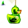 New Arrival Wholesale Handmade Blown Hanging Decorative Christmas Glass Cute Duck Ornaments Figurines
