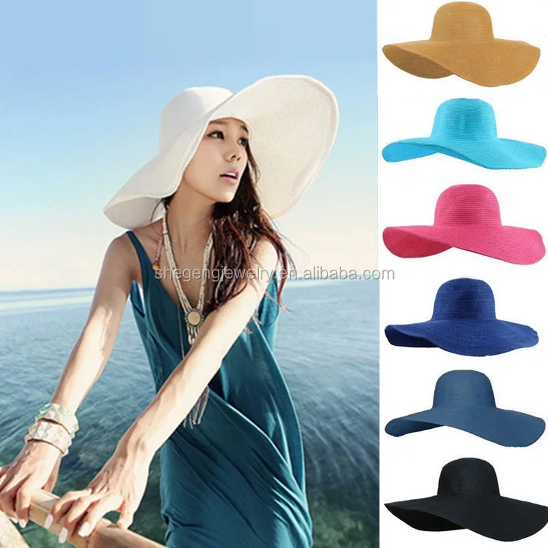 fashion wanita gadis floppy derby topi lebar besar penuh fashion wanita gadis floppy derby topi lebar besar penuh