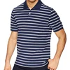 Bulk OEM Wholesale sky blue polo t shirt 100% cotton Men's Regular-Fit custom golf polo shirt stripe