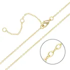 14K Gold Chain Finished Jewelry Making Chain O Solid Brass Chain