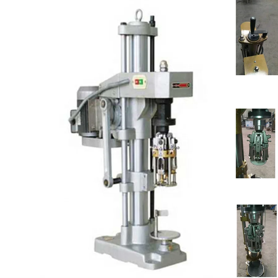 Semi Automatic Ropp Screw Bottle Caps Capping Sealing Machine For Glass