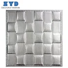 beautiful decorative leather 3d wall panel modern leather 3d wall board