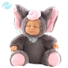 2018 New Plush toys Hot sale Real Sleeping Baby Doll wear all kinds of animal clothing for kids gifts