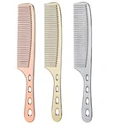 Wholesale Personalized Custom Logo Portable Metal Hair Cutting Comb Mini Pocket Salon Comb
