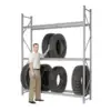 Heavy Duty Height Adjustable Car Tire Shelving for warehouse and shop