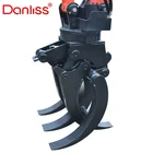 High efficiency forestry machinery backhoe excavator skidding log grapple