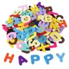 Adhesive diy craft educational toy montessori kids english chart wholesale die cut stickers felt alphabet letter