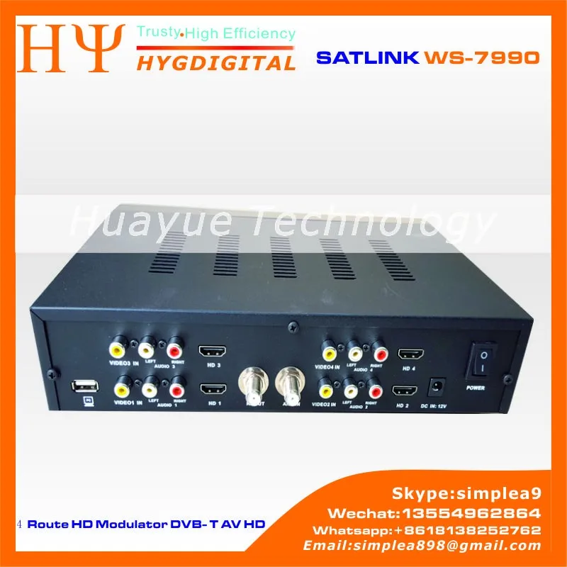 Satlink Ws 7990 4 Route Dvb T Modulator Av Hd Modulator Dvb T Satlink