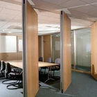 Free Sample Office Room Partition Wood Movable Wall Folding Partition