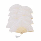 Hand Fan Fans Fan Chinese Bamboo Fan Pure Color Bamboo Hand Fan Silk Bamboo Chinese Fan Dance Custom Hand Fans