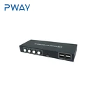 PWAY 4 ports HDMI USB KVM Switch support 1080P 4 input 1 output