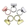 High Quality Silver Gold And Rose Gold Color Key Fob Hardware With Key Ring