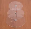 3 tier clear acrylic wedding cupcake display stands