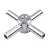 Union pipe fitting Custom ss304 ss316L Cross Stainless Steel Pipe Fitting