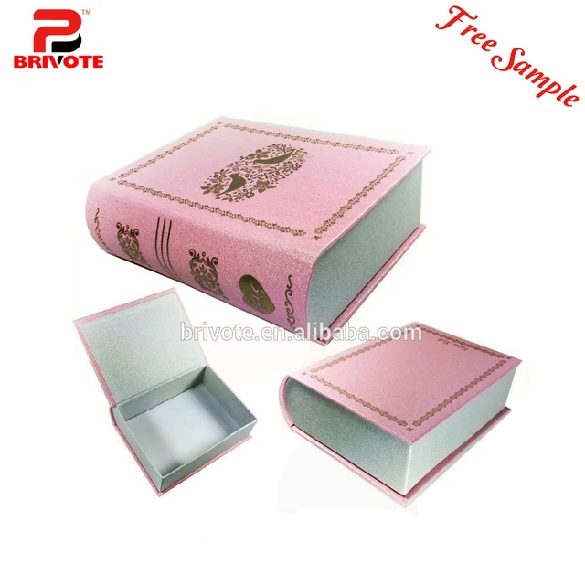 delicate fake book storage box custom fake book box wholesale
