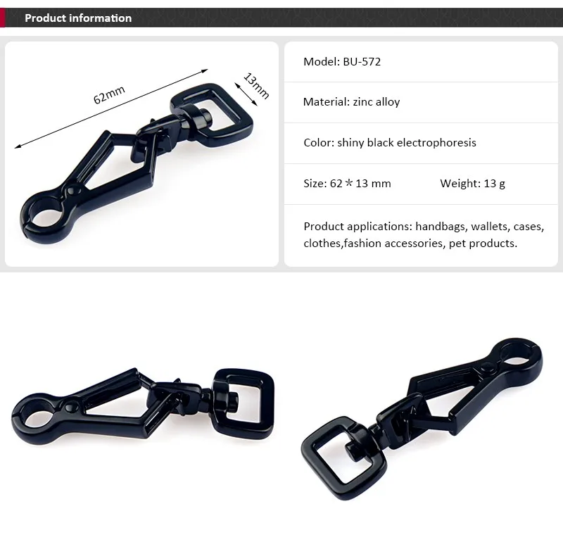 Metal Clip Hook For Bag