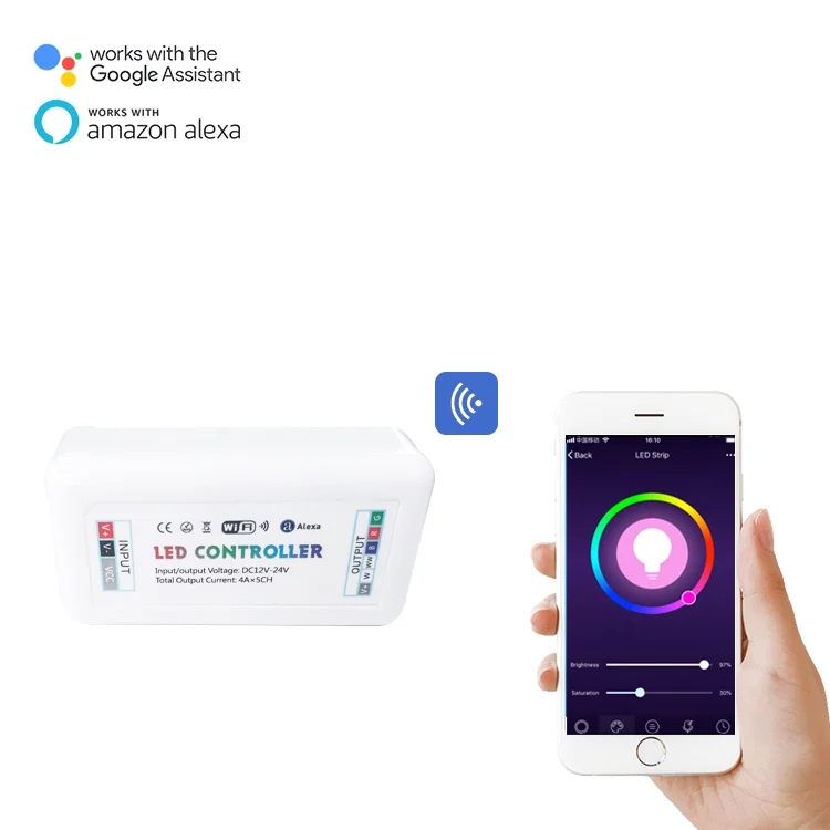Amzaon Alexa Wifi LED Strip RGBW Controller For Smart Home - ANKUX.COM
