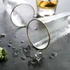 Milk /Water/Juice glass drink 450ml green pressed glass tumblers slant drinking glass