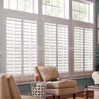 Aisen window shutter low budget pvc and basswood plantation shutter