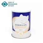 Custom Logo Airtight Pet Food Container Paper Tube Packaging Cardboard Box With Easy Peel Off Lid