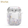 Kingxbar Sample Flower Family Protective Case For AirPod 1 2 Charging Case Cover crystals from Swarovski