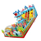 New design giant inflatable bouncer castle/inflatable fun city for kids