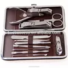 Grooming mini size beauty nail care manicure pedicure set 12pcs Clippers Tweezers Cuticle kits