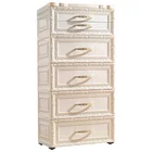 Multipurpose Plastic Drawer Storage Box Baby Wardrobe Storage Cabinet