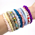 Wholesales Silk Hair Ties Bands 100% silk satin hair scrunchies set for women girls