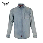 Wholesale casual cotton printed denim latest fancy dot men long sleeve shirts prices